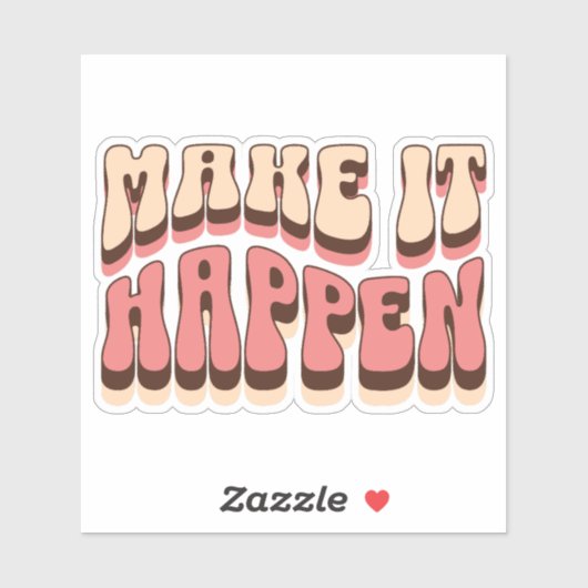 Laat het gebeuren sticker (Vel)