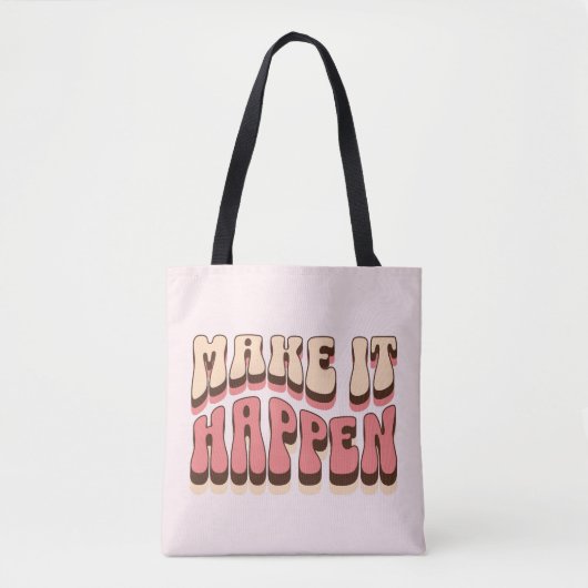 Laat het gebeuren tote bag (Voorkant)
