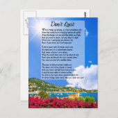 Laat het gedicht niet los briefkaart (Voorkant / Achterkant)