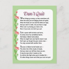 Laat het gedicht niet los briefkaart