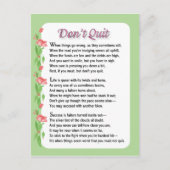 Laat het gedicht niet los briefkaart (Voorkant)