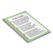 Laat het gedicht niet los notitieboek (Rechterzijde)