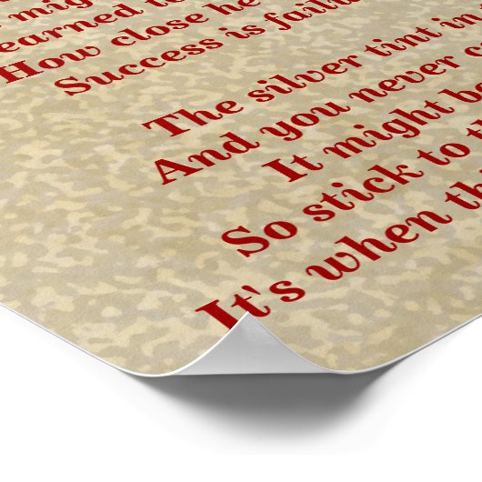 Laat het gedicht niet los poster (Hoek)