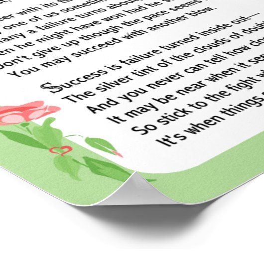 Laat het gedicht niet los poster (Hoek)