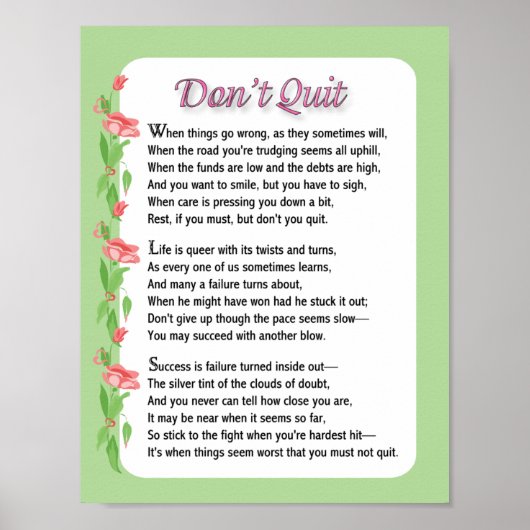 Laat het gedicht niet los poster (Voorkant)