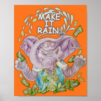 Laat het Geld Regenen Poster