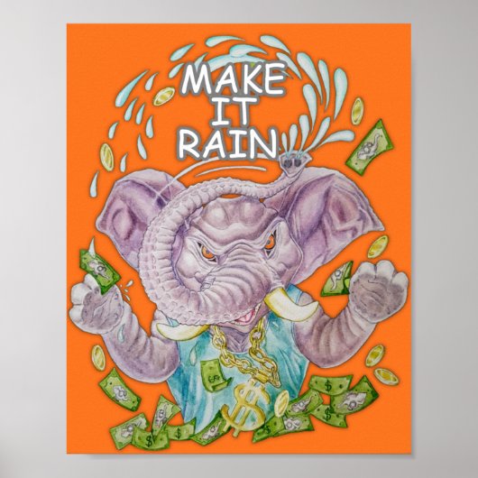 Laat het Geld Regenen Poster (Voorkant)