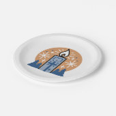 Laat het geloof helder schijnen papieren bordje (Gekanteld)