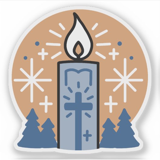 Laat het geloof helder schijnen sticker (Voorkant)