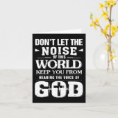 Laat het geluid van deze wereld niet Christelijk P Kaart (Gele Bloem)