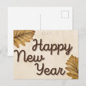 Laat het gelukkige Briefkaart van het Nieuwjaar ve (Voorkant / Achterkant)