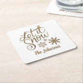 Laat het Gepersonaliseerde Onderzetters van de Ker (Schuin)