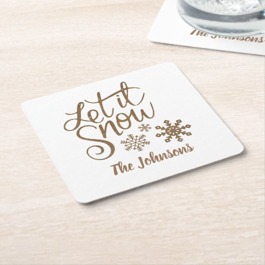 Laat het Gepersonaliseerde Onderzetters van de Ker (Schuin)