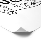 Laat het gewoon los - Boho minimalistische motivat Poster (Hoek)