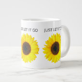 Laat het gewoon los Zonnebloem Grote Koffiekop (Voorkant rechts)