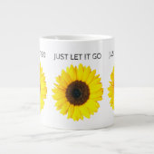 Laat het gewoon los Zonnebloem Grote Koffiekop (Voorkant)
