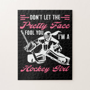 Laat het  gezicht je een ockey geven legpuzzel