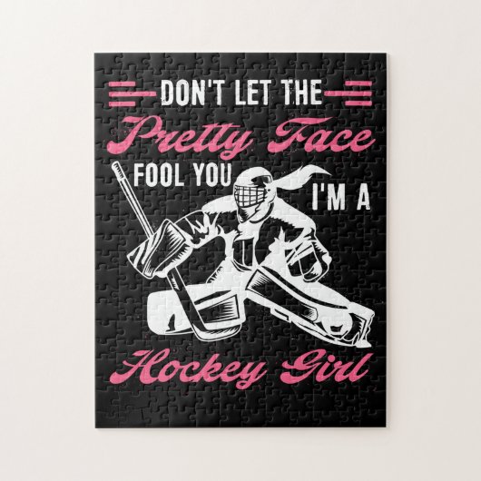 Laat het gezicht je een ockey geven legpuzzel (Verticaal)