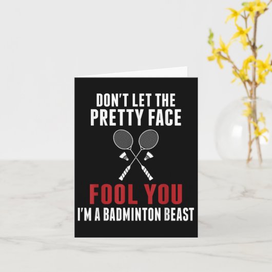 Laat het gezicht je niet voor de gek houden, grap kaart (Gele Bloem)