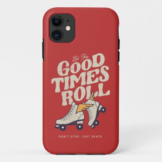 LAAT HET GOEDE TIMES ROL 80'S SCHAATS VAN DE RETRO Case-Mate iPhone CASE (Achterkant)
