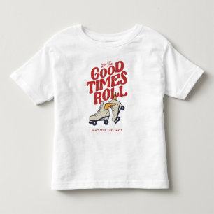 LAAT HET GOEDE TIMES ROL 80'S SCHAATS VAN DE RETRO KINDER SHIRTS