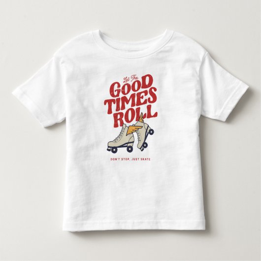 LAAT HET GOEDE TIMES ROL 80'S SCHAATS VAN DE RETRO KINDER SHIRTS (Voorkant)