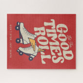 LAAT HET GOEDE TIMES ROL 80'S SCHAATS VAN DE RETRO LEGPUZZEL (Horizontaal)