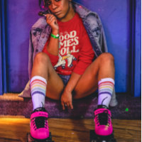 LAAT HET GOEDE TIMES ROL 80'S SCHAATS VAN DE RETRO