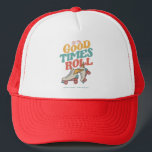 LAAT HET GOEDE TIMES ROL 80'S SCHAATS VAN DE RETRO TRUCKER PET<br><div class="desc">Het & leuke ontwerp van het schaats van de Roller - laat de Oude Tijd Roll voor iedereen die van hun Schaatsen van de Roller houdt. Dit ontwerp is ook beschikbaar op verschillende producten zoals stickers, mokken, t-shirts, telefoongesprekken en nog veel meer! Als je dit ontwerp wilt kopen, kies je...</div>
