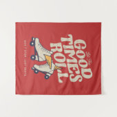 LAAT HET GOEDE TIMES ROL 80'S SCHAATS VAN DE RETRO WANDKLEED (Voorkant (horizontaal))