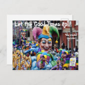 Laat het Good Times Roll Briefkaart (Voorkant / Achterkant)