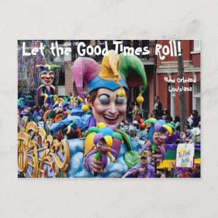 Laat het Good Times Roll Briefkaart