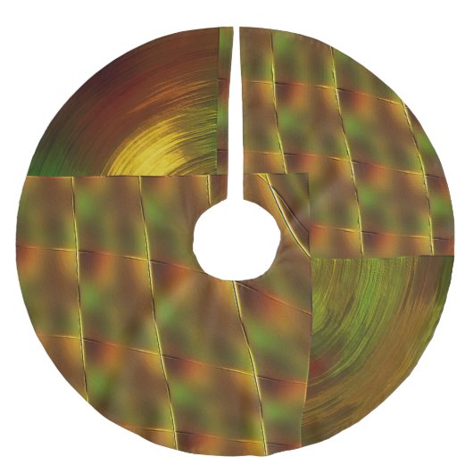 "Laat het goud en het Groene Spel"kerstboomrokken Kerstboom Rok (Voorkant)