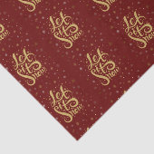 Laat het gouden sneeuw of Bourgogrood sneeuwen Tissuepapier (Detail)