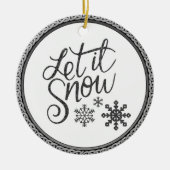 Laat het Grijze en Witte Ornament sneeuwen (Voorkant)