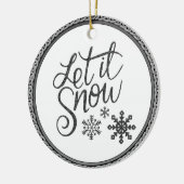 Laat het Grijze en Witte Ornament sneeuwen (Links)