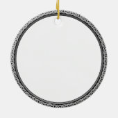 Laat het Grijze en Witte Ornament sneeuwen (Achterkant)