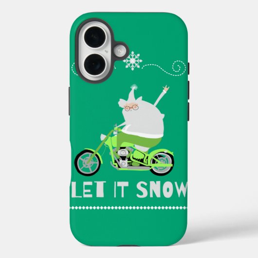 laat het groen sneeuwen Case-Mate iPhone case (Achterkant)