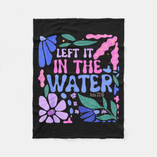 Laat het in het water Doop Christelijke Gedoopte B Fleece Deken