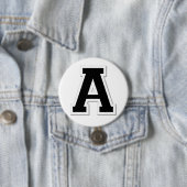 Laat het Initiaal Letter A in Black Button doorlop (In situ)