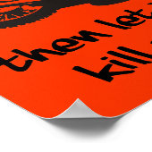 Laat het je vuile bike Motocross Poster-bord doden Poster (Hoek)