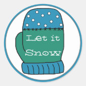 Laat het Kerst stickers sneeuwen (Voorkant)