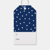 Laat het kerstcadeautje Label sneeuwen Cadeaulabel (Achterkant)