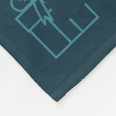 Laat het kerstfeest doorsneeuwen fleece deken (Hoek)