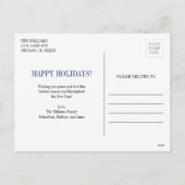 Laat het kerstfeestdag Briefkaart sneeuwen (Achterkant)