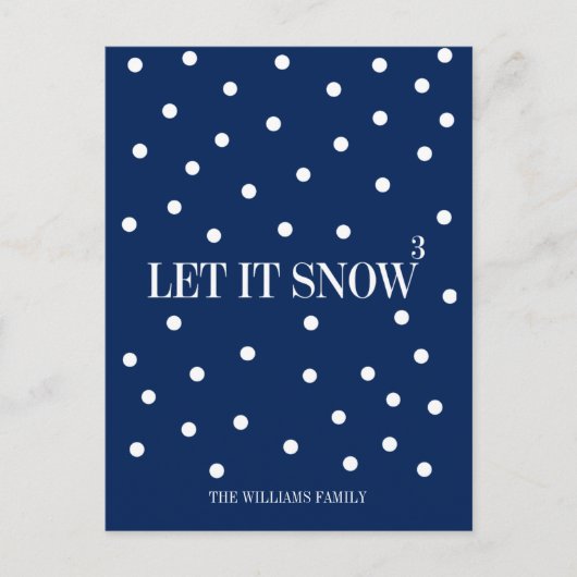 Laat het kerstfeestdag Briefkaart sneeuwen (Voorkant)