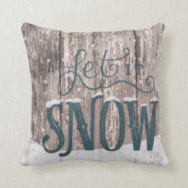 Laat het kerstfeestdag Sierkussen sneeuwen