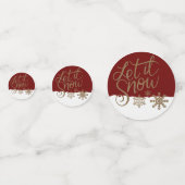 Laat het kerstfeestdag sneeuwen confetti (Voorkanten)