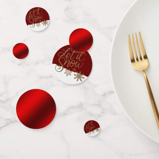 Laat het kerstfeestdag sneeuwen confetti (Groep)