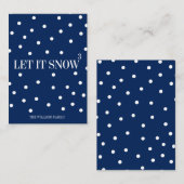 Laat het kerstfeestdag sneeuwen - Kaart Notitiekaartje (Voorkant / Achterkant)